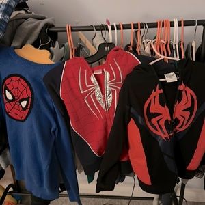 Spider-Man sweater and 2 hoodies bundle size 6/7